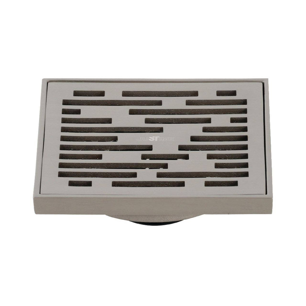 Brushed Nickel Square Grid Shower Drain B98109