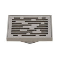 Brushed Nickel Square Grid Shower Drain B98109
