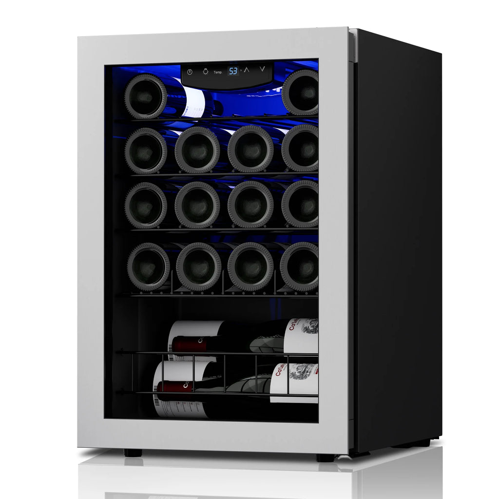 20 Bottle Mini Wine Fridge with Glass Door S443