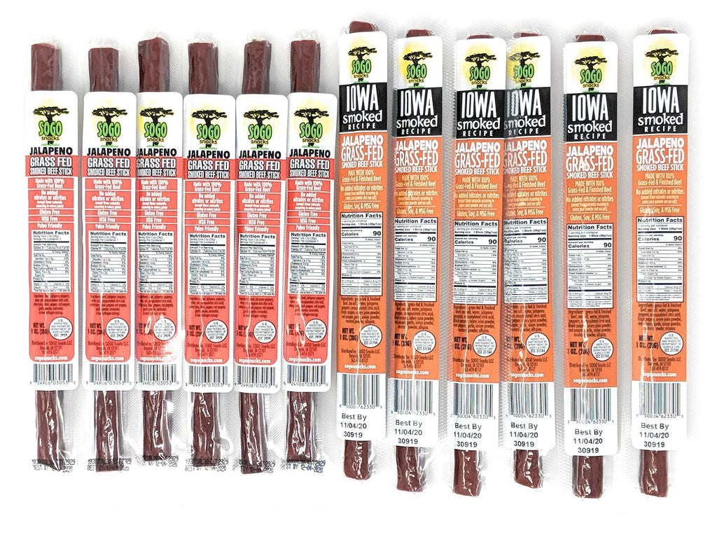 No Sugar 100% Grass-fed Non-GMO Beef Sticks 72 Count J838148