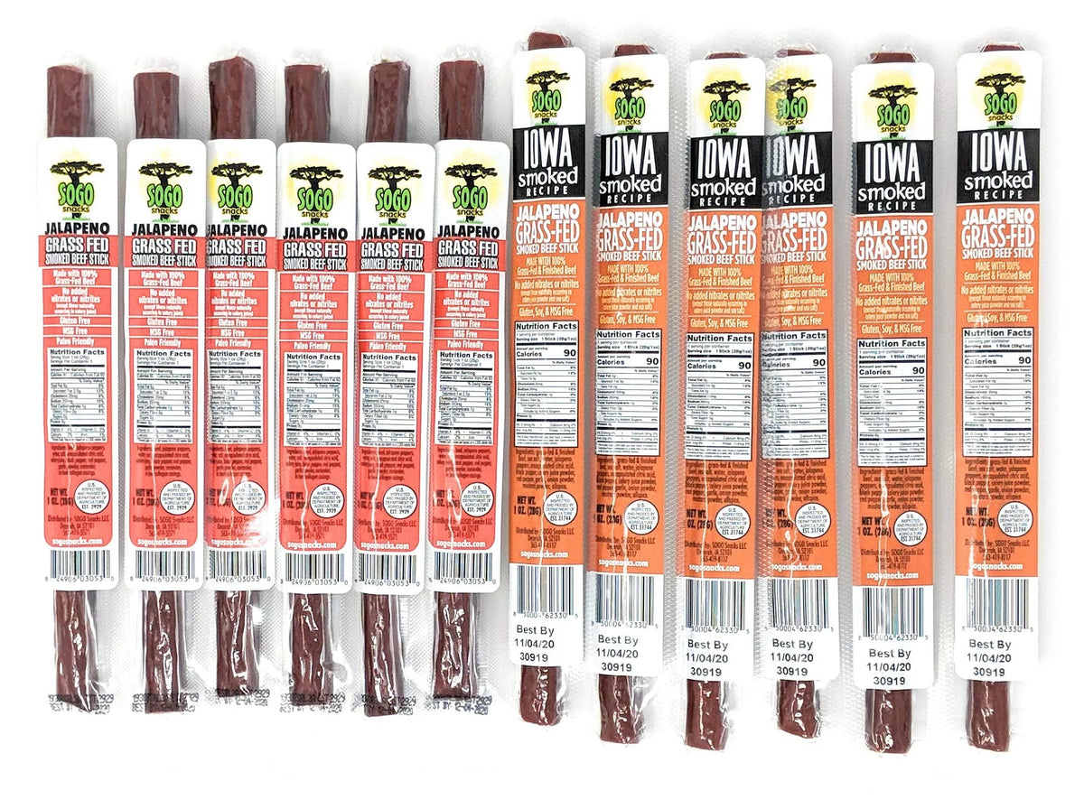 No Sugar 100% Grass-fed Non-GMO Beef Sticks 72 Count J838148