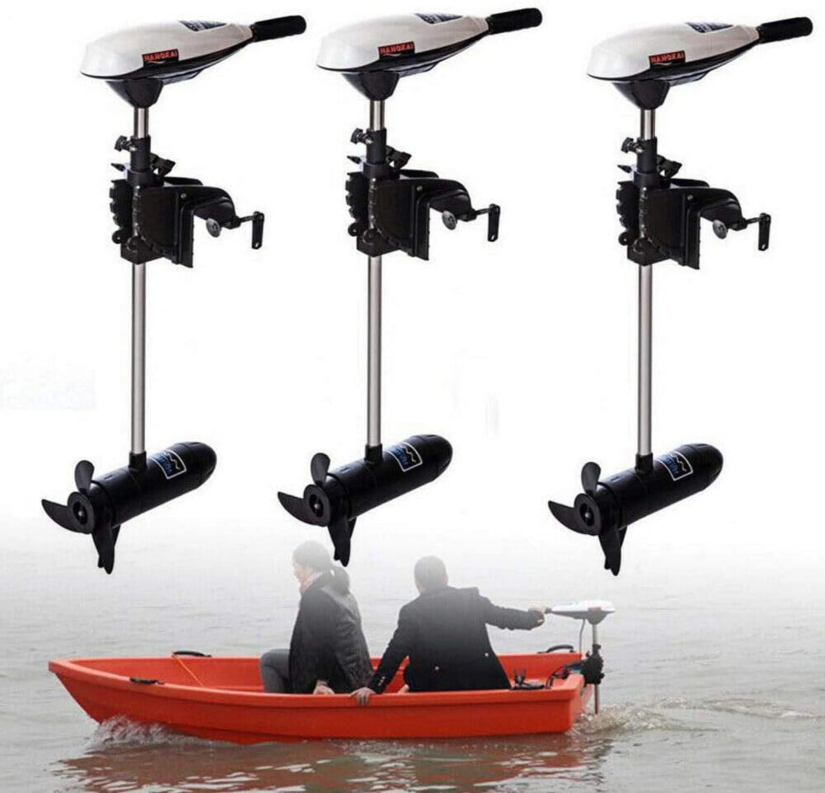 12V 65lb 660W Electric Outboard Motor X305289