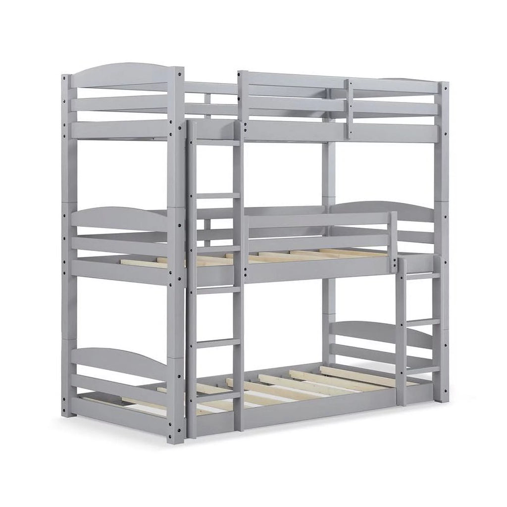 Gray Triple Floor Wood Bunk Bed P310690