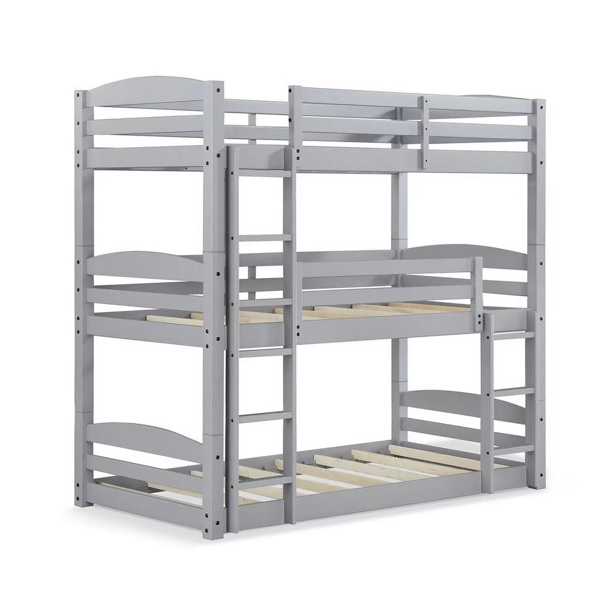 Gray Triple Floor Wood Bunk Bed P310690
