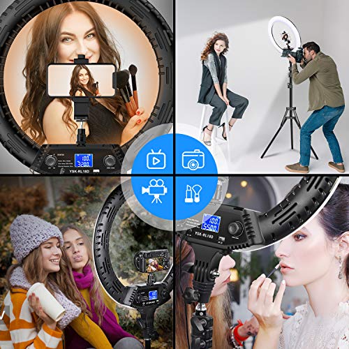 18 Inch RGB Ring Light with Tripod Stand and Phone Holder R4491