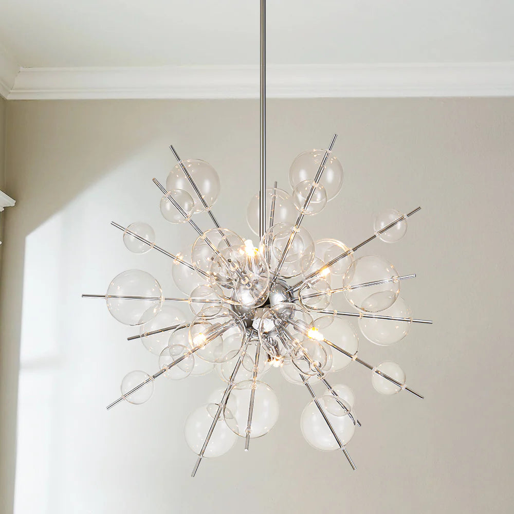 6-Light Globe Bubble Starburst Chandelier Y96043