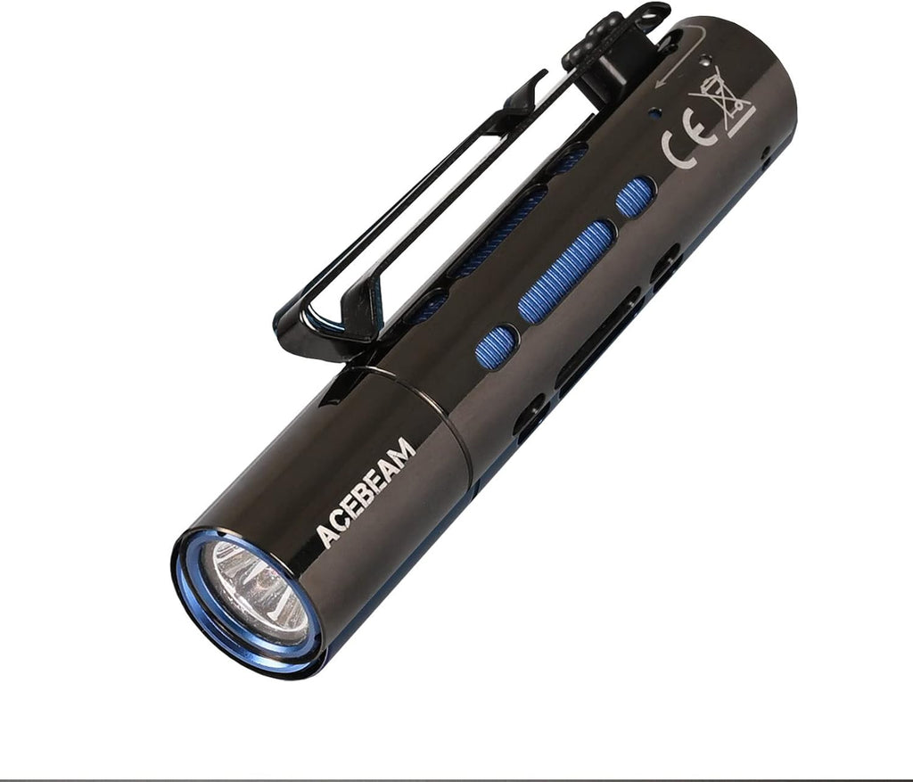 Pocket EDC Flashlight 650 Lumens AA Rechargeable Flashlight E49234