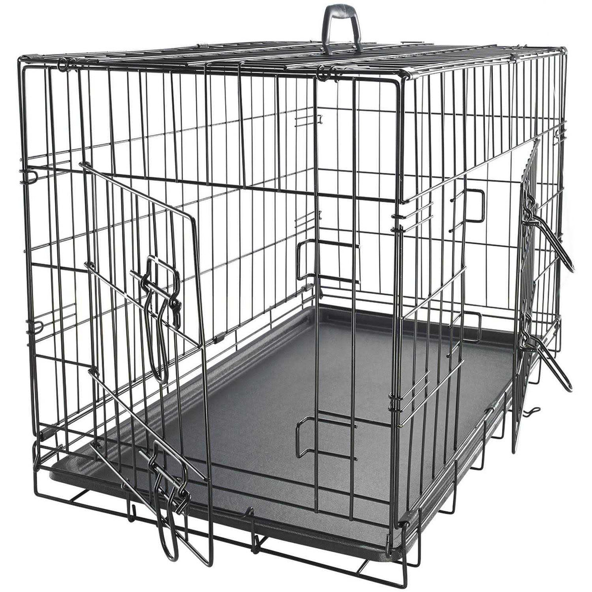 Double-Door Folding Wire Dog Crate J817441