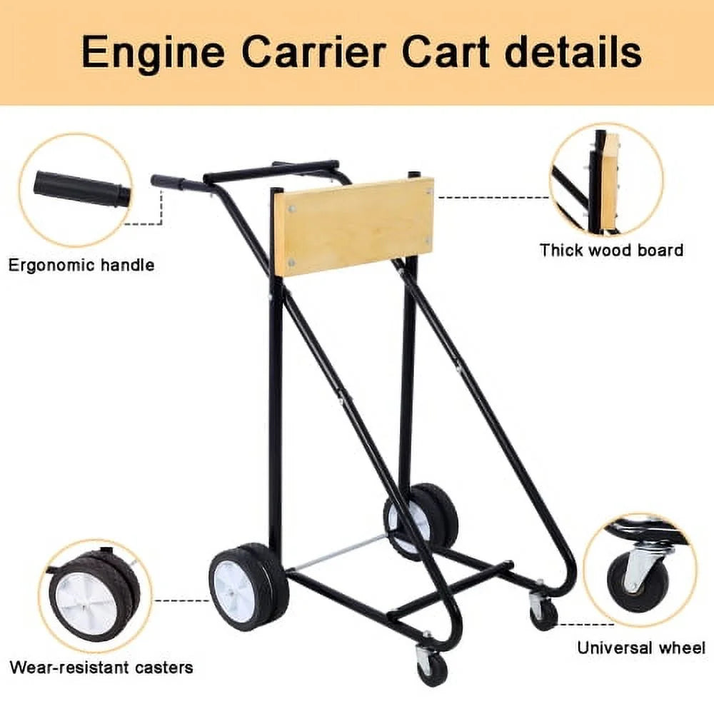 Outboard Motor Cart Engine Stand with Wheels, 315lbs Weight Capacity C57785