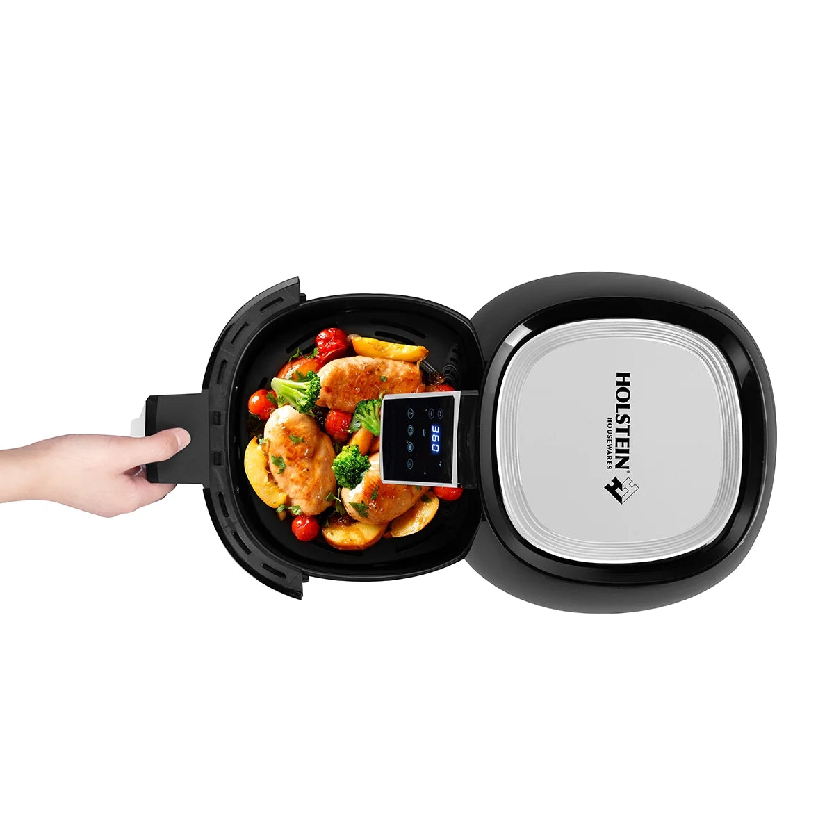 3.7 qt Air Digital Fryer with Touchscreen Control, Black I309