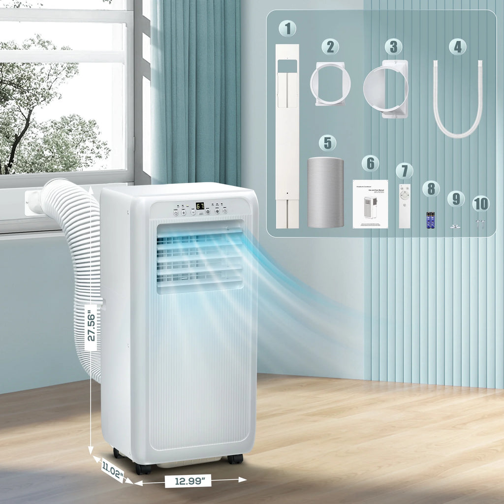 5000BTU Portable Air Conditioner 3 in 1 with 24-Hour Timer W4998
