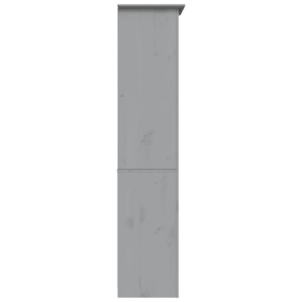 Gray Solid Wood Pine 5-Tier Bookcase C350050