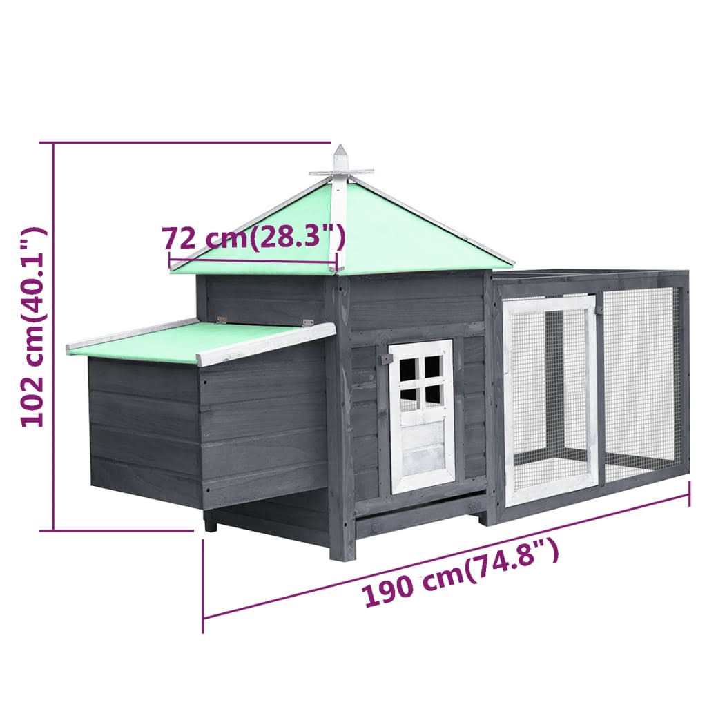 Chicken Coop with Nest Box Q1459
