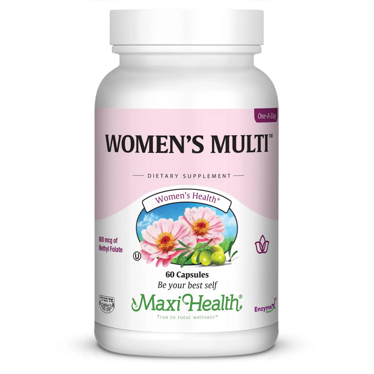 60 Caps Non-GMO Gluten Free Dairy Free Kosher Womens Daily Multivitamin D531
