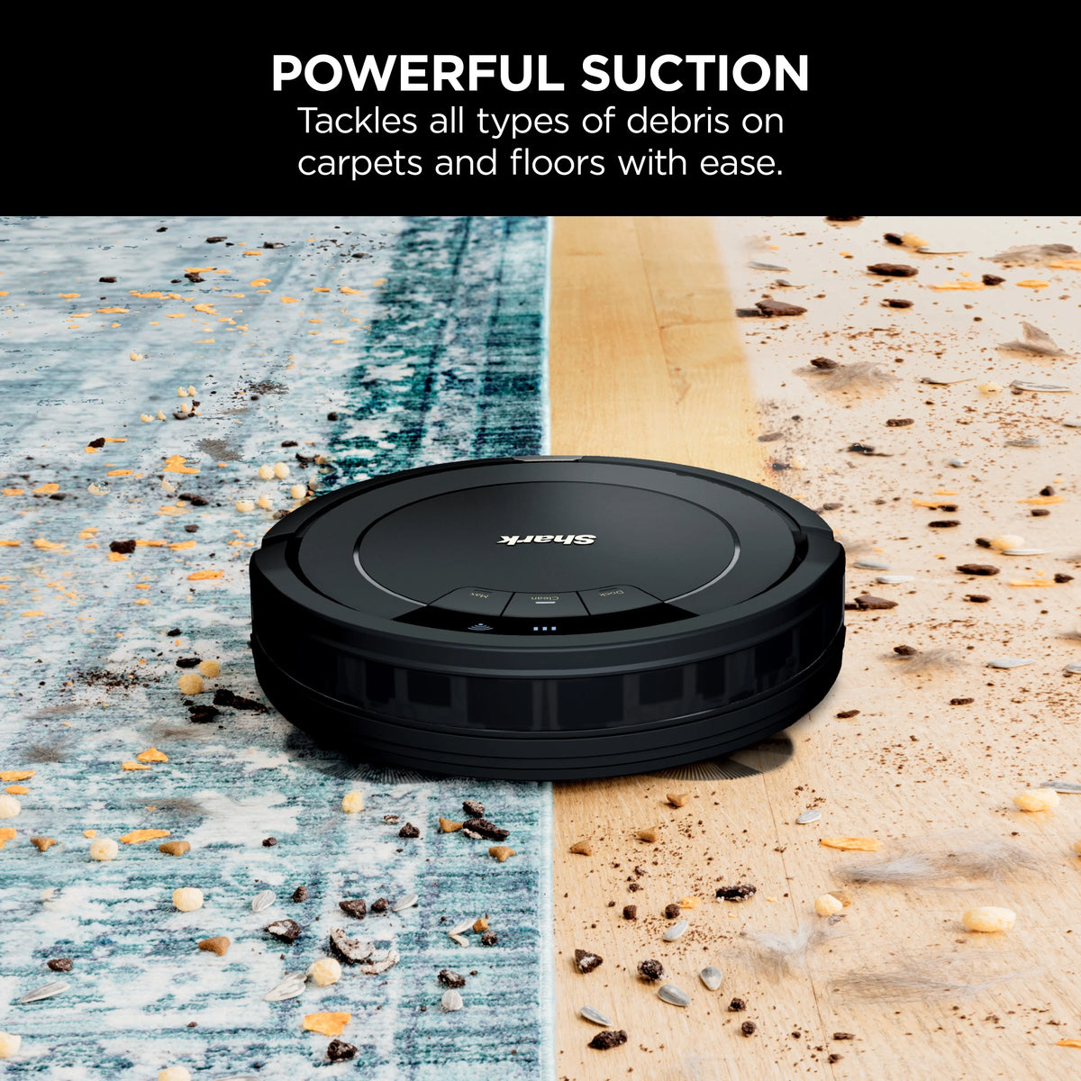 Black Wi-Fi Connected Robot Vacuum Y4953