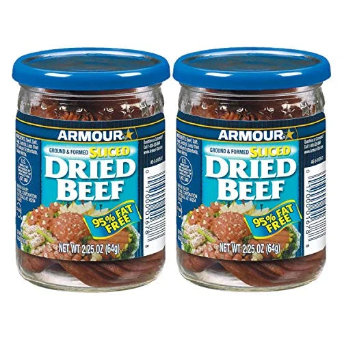 2.25 OZ Sliced Dried Beef, Jarred Meat Z623