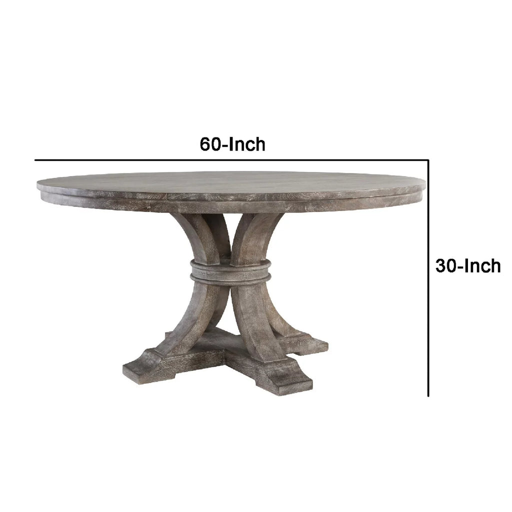 Round Wood Dining Table P718