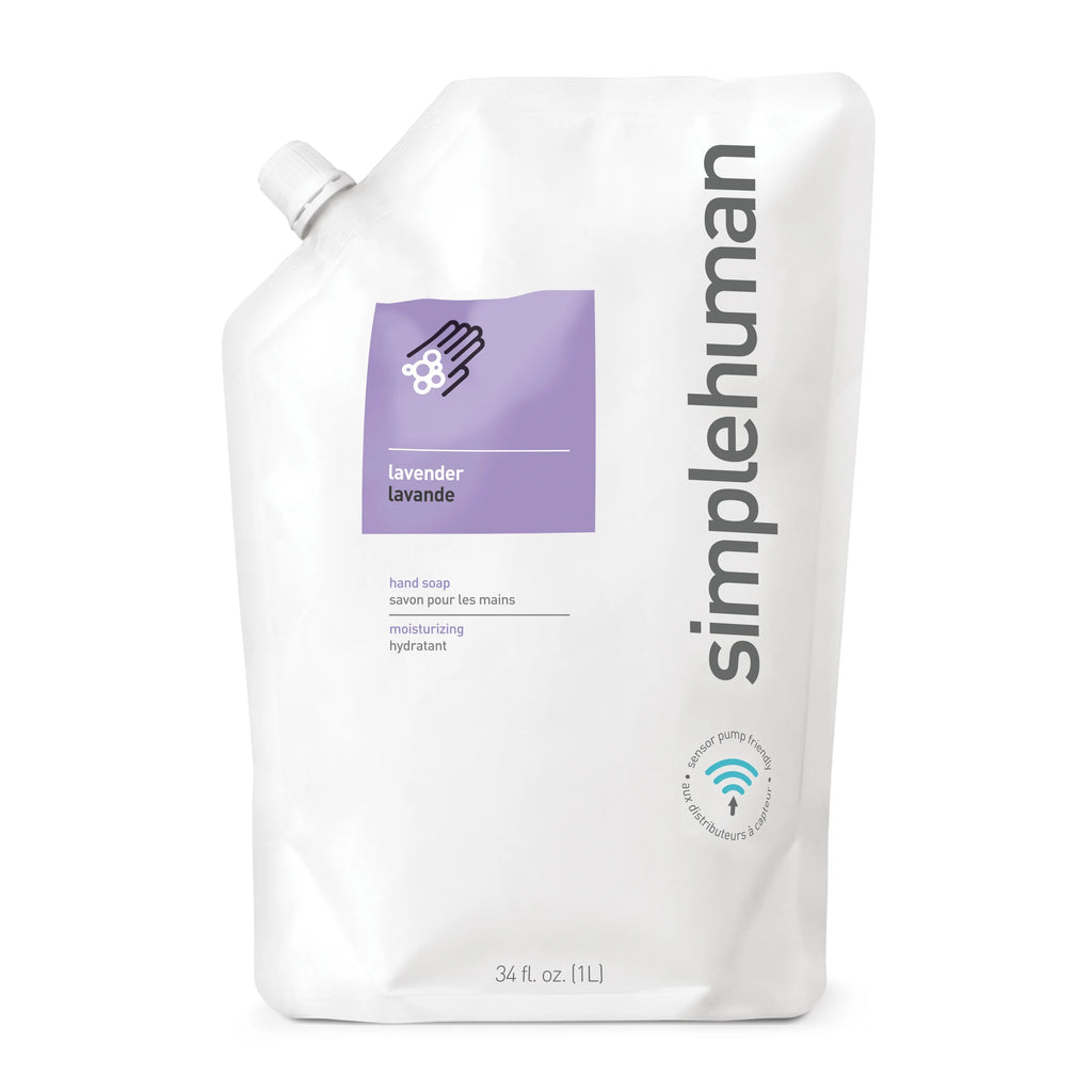 Lavender Liquid Hand Soap Refill Pouch, 34 Fl Oz (Pack of 6) I9084