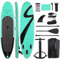 10ft Inflatable SUP Stand up Paddle Board with Backpack, Paddle, Leash T577