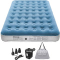 Pack of 2 Inflatable Air Mattress with Rechargeable Electric Pump D987154