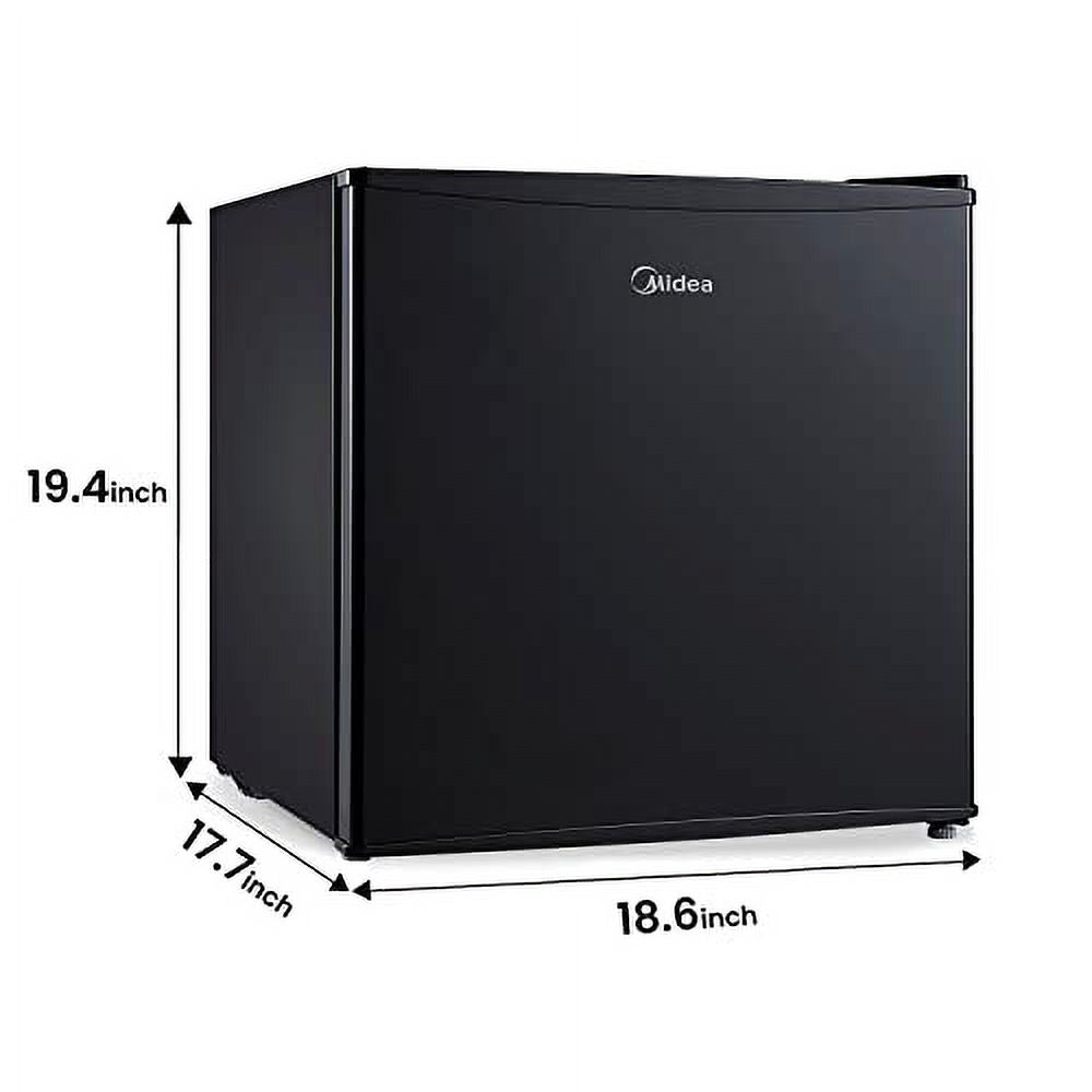 Compact Single Door Refrigerator, 1.6 Cubic Feet, Black U7469