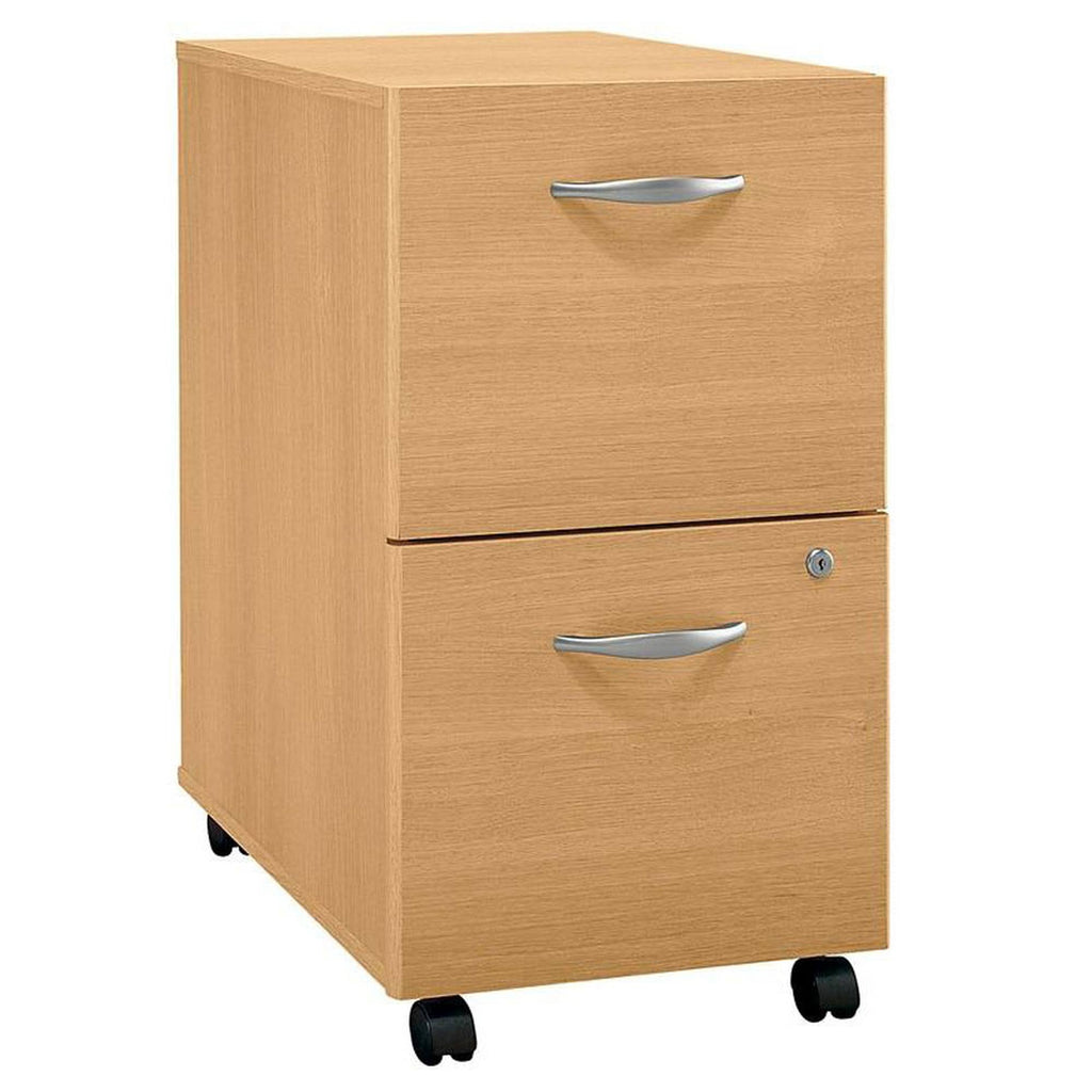 Light Oak 2 Drawer Mobile File Cabinet D626316