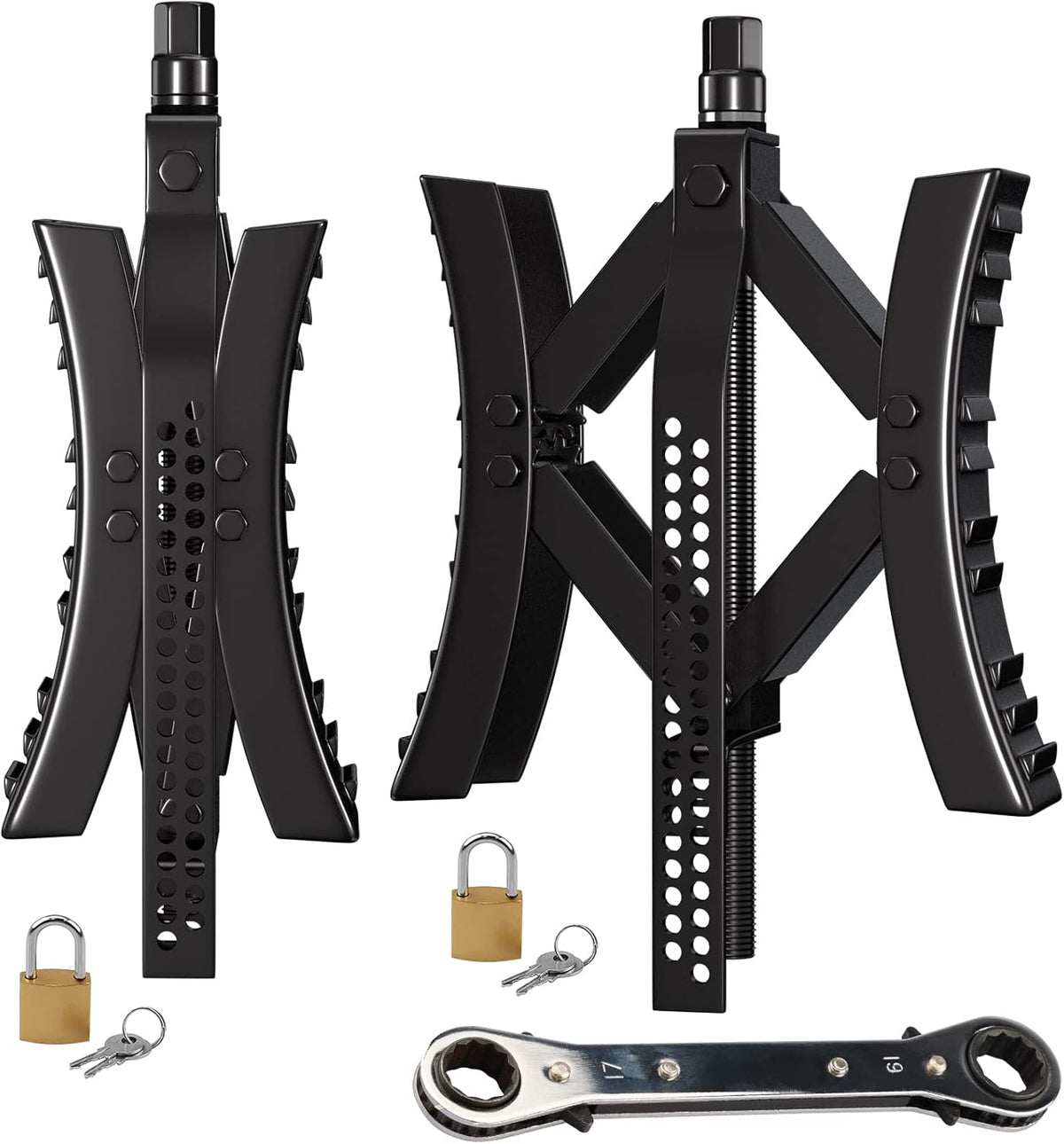 Metal Wheel Chock Stabilizer 2 Packs B994