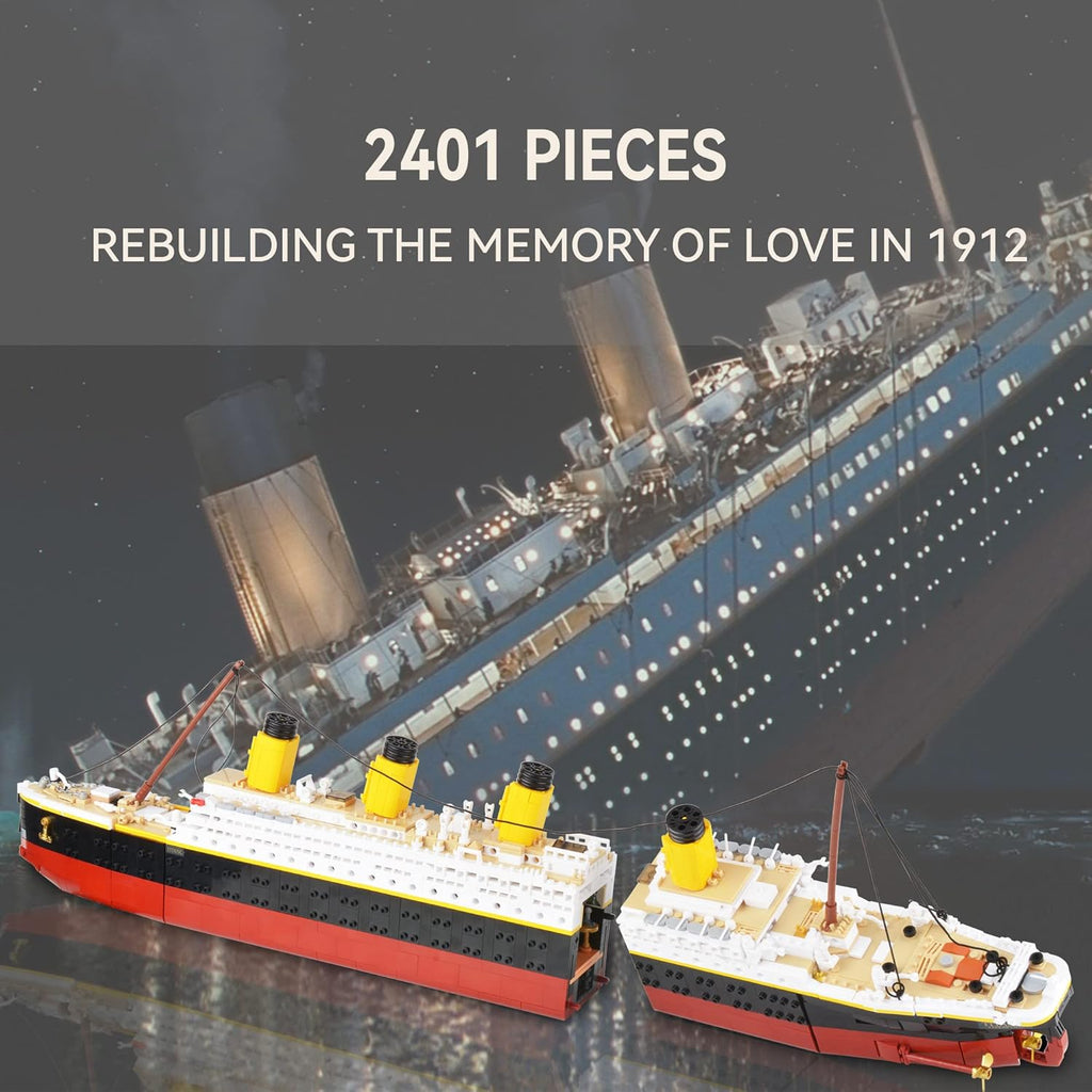 2401 PCS Titanic Cruise Ship Building Block Set D30729