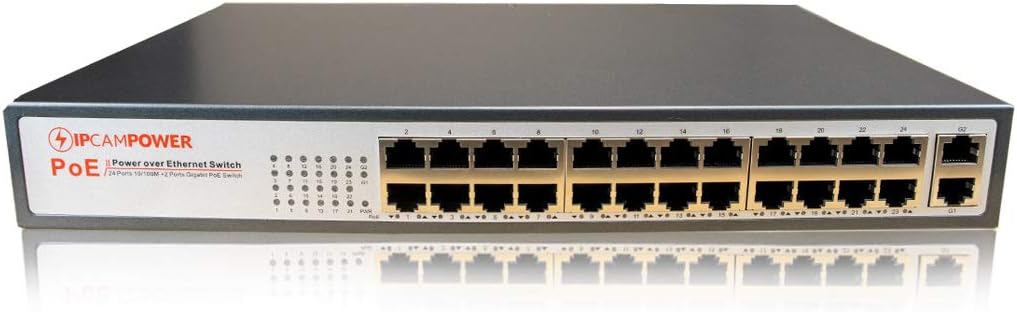 16 Port POE Network Switch with 2 Gigabit Uplink Ports R6594