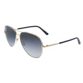 Metal Aviator Sunglasses Rose Gold 61mm U546