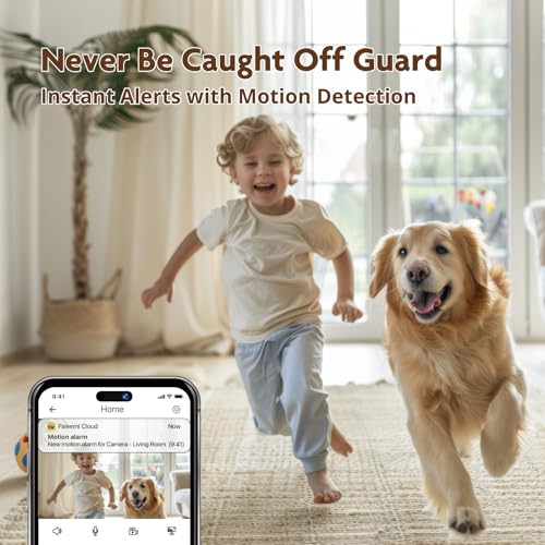 2K Pan/Tilt Indoor WiFi Security Camera W4342