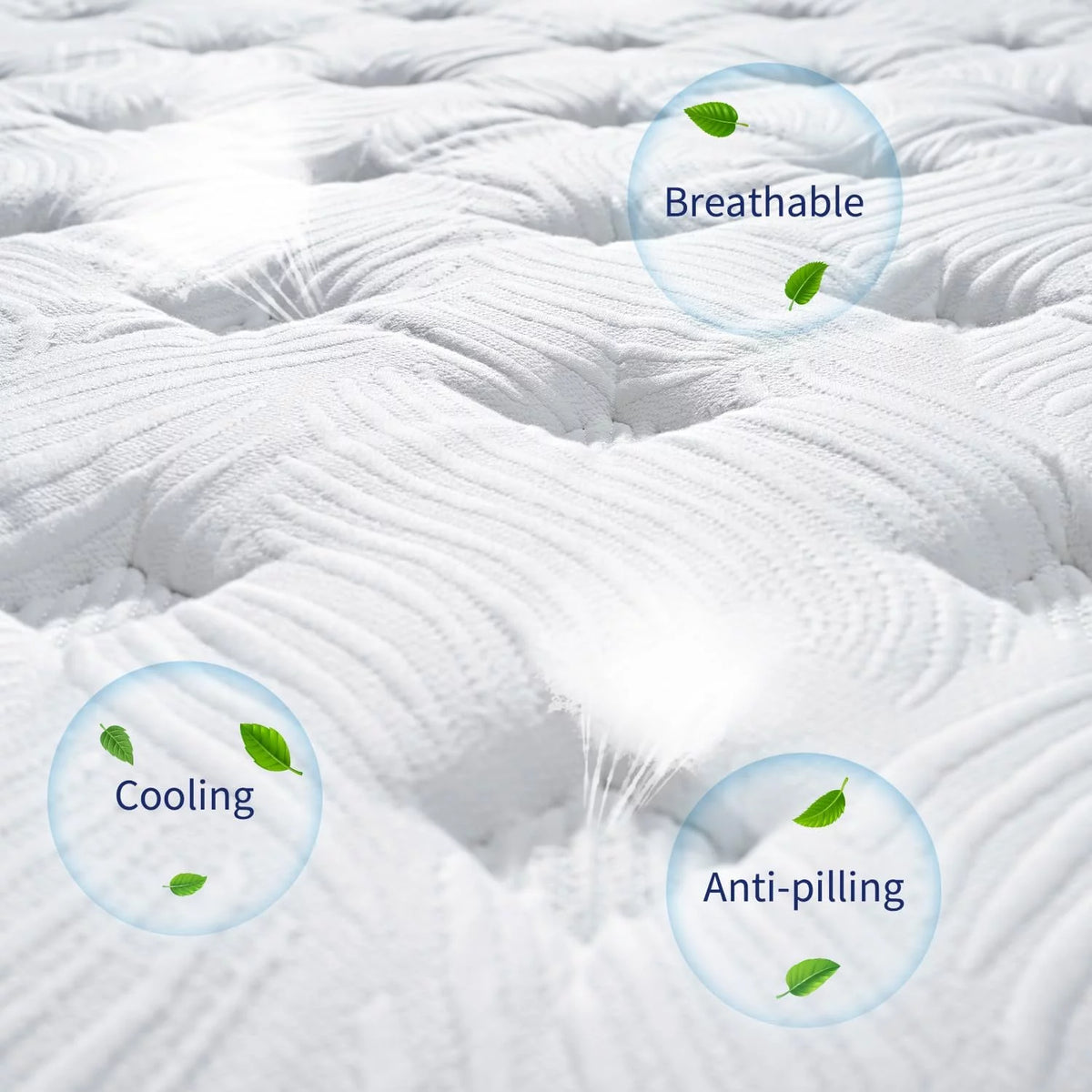 King Size 10 Inch Hybrid Memory Foam Innerspring Medium Firm Mattress O630
