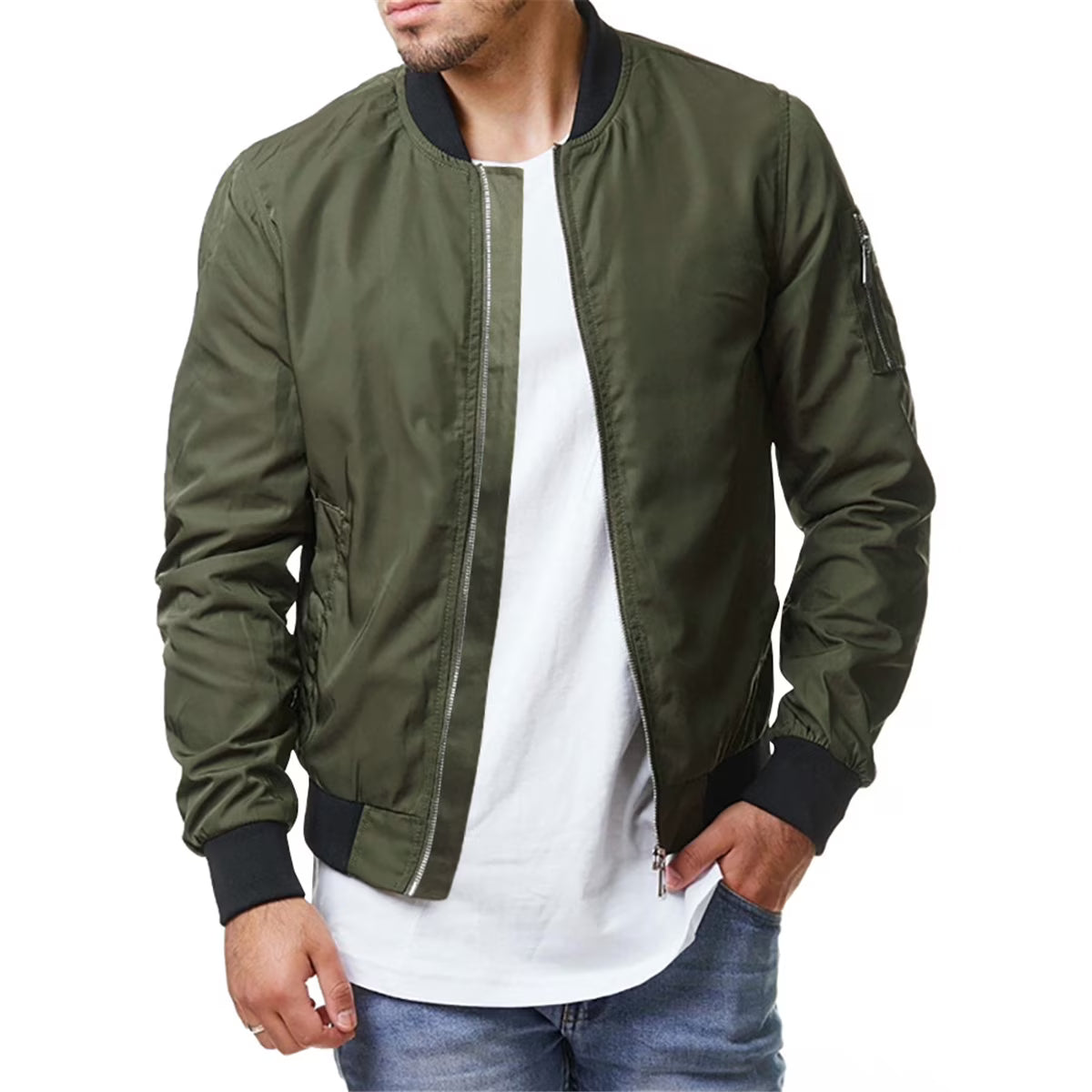 Mens Lightweight Winter Bomber Jacket K412