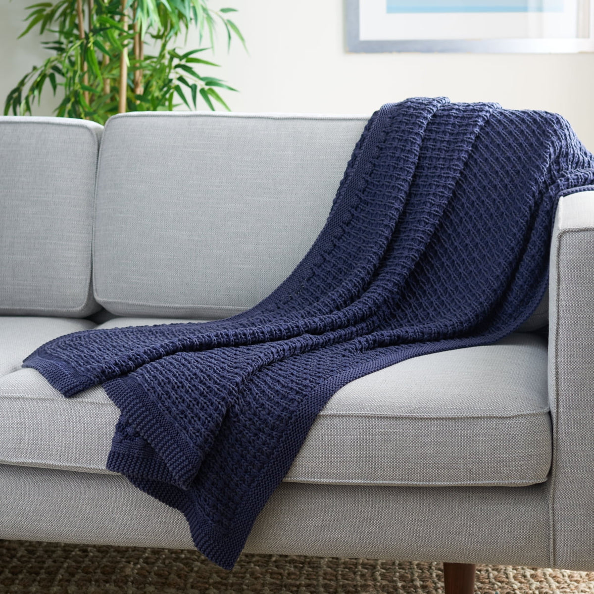 Solid Braided Throw 50" x 60" S9914