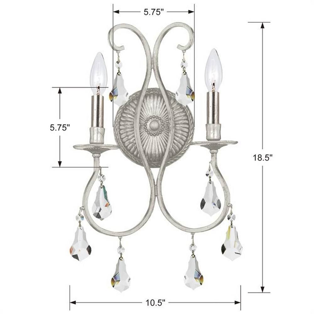 2 Light English Bronze Sconce J172706