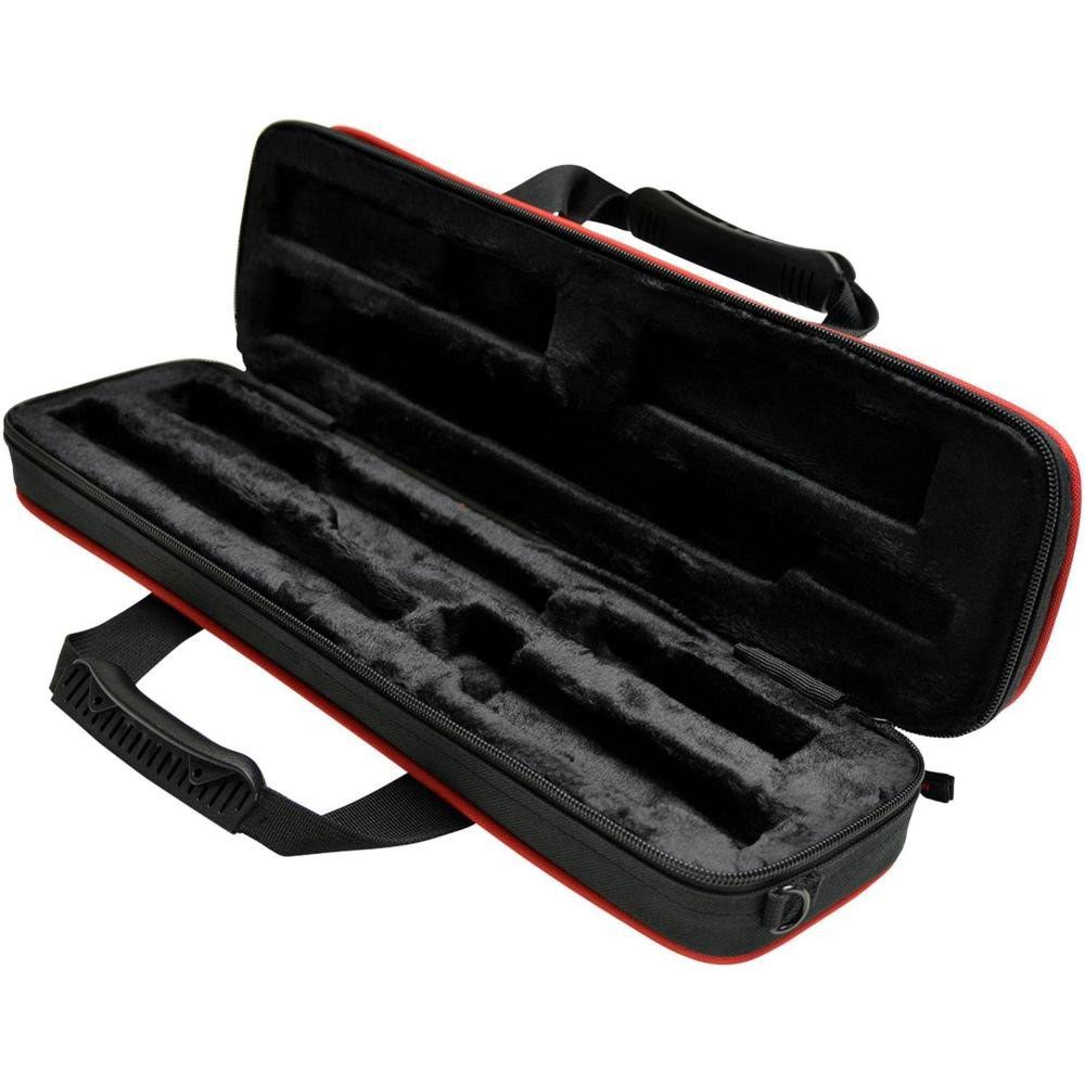 Red & Black Lightweight Flute Case C309