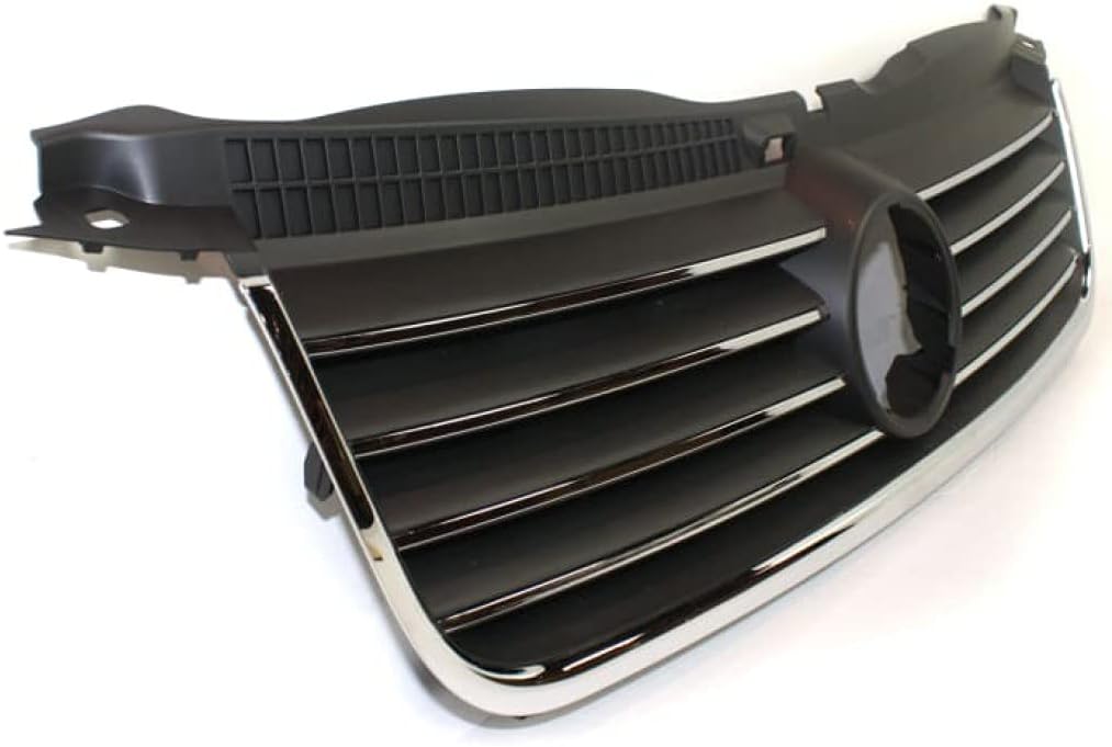 Black Shell & Insert Grille Assembly with Chrome Molding L6867