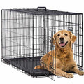 48 Inch Folding Wire Dog Crate with Double-Door V478450