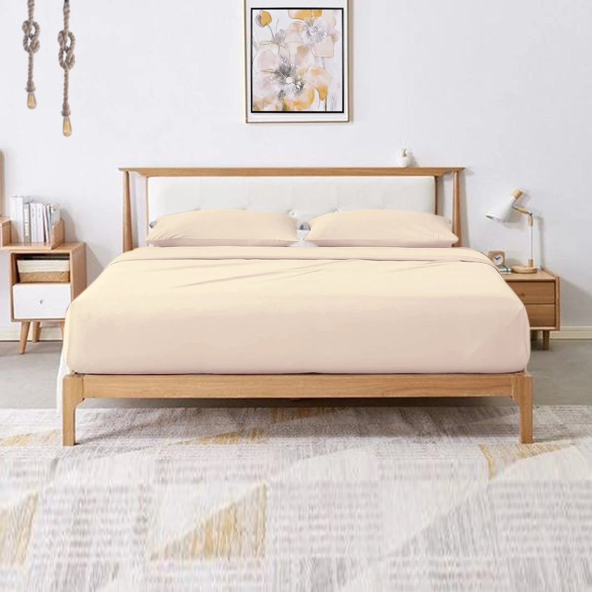 400 Thread Count Egyptian Cotton 4 Pc Queen Sheet Set R811475