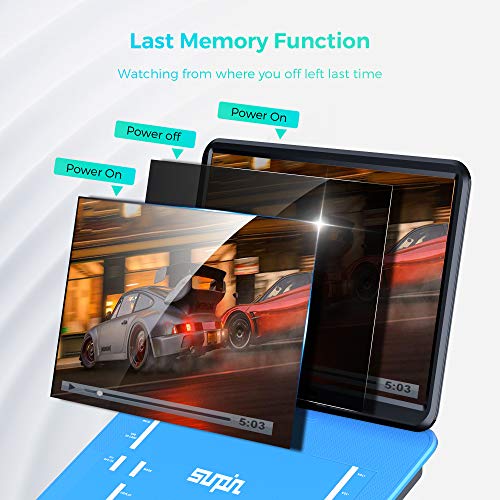 17.9" Portable DVD Player with 15.6" HD Swivel Screen, Black D886