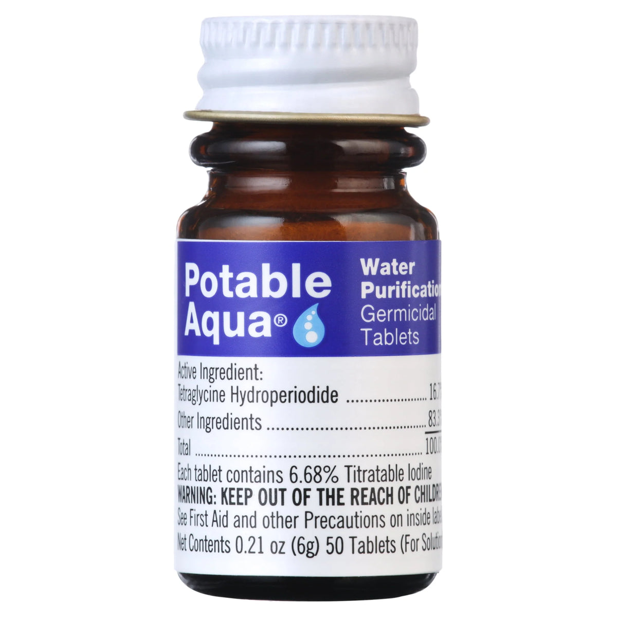 Water Purification Tablets, Two 50 Count Bottles R823562