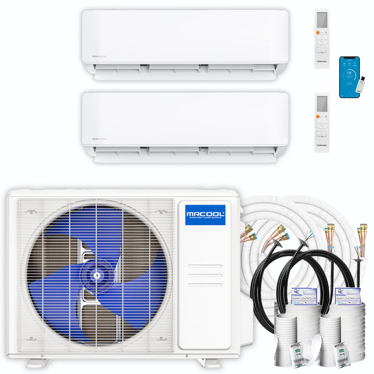 30,000 BTU 2 Zone Ductless Mini Split Air Conditioner and Heat Pump B5864