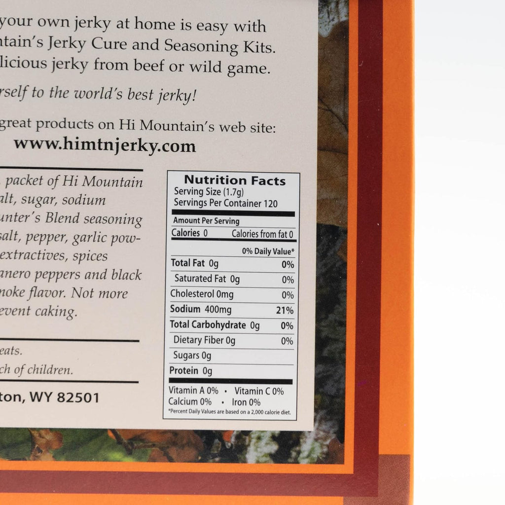 Jerky Seasoning and Cure Kit for Beef, Deer, Elk, Venison (1 Box) S914762