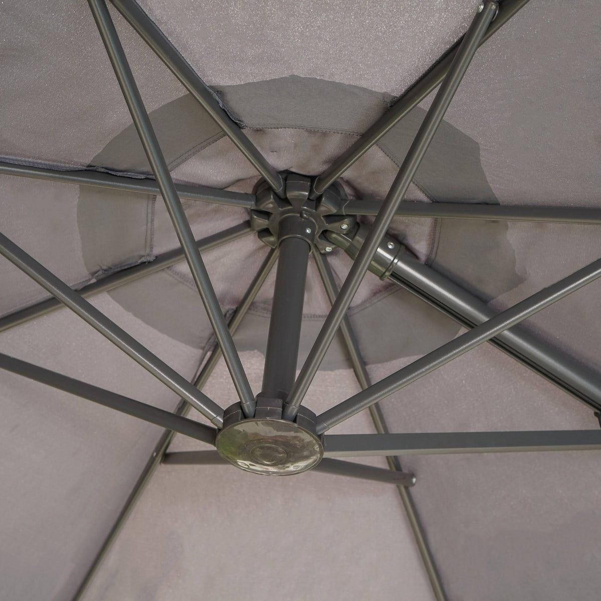 9.5-Foot Steel Canopy Umbrella with Base B5368