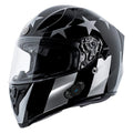 Gloss Black Captain Shadow Full Face Motorcycle Helmet R5743