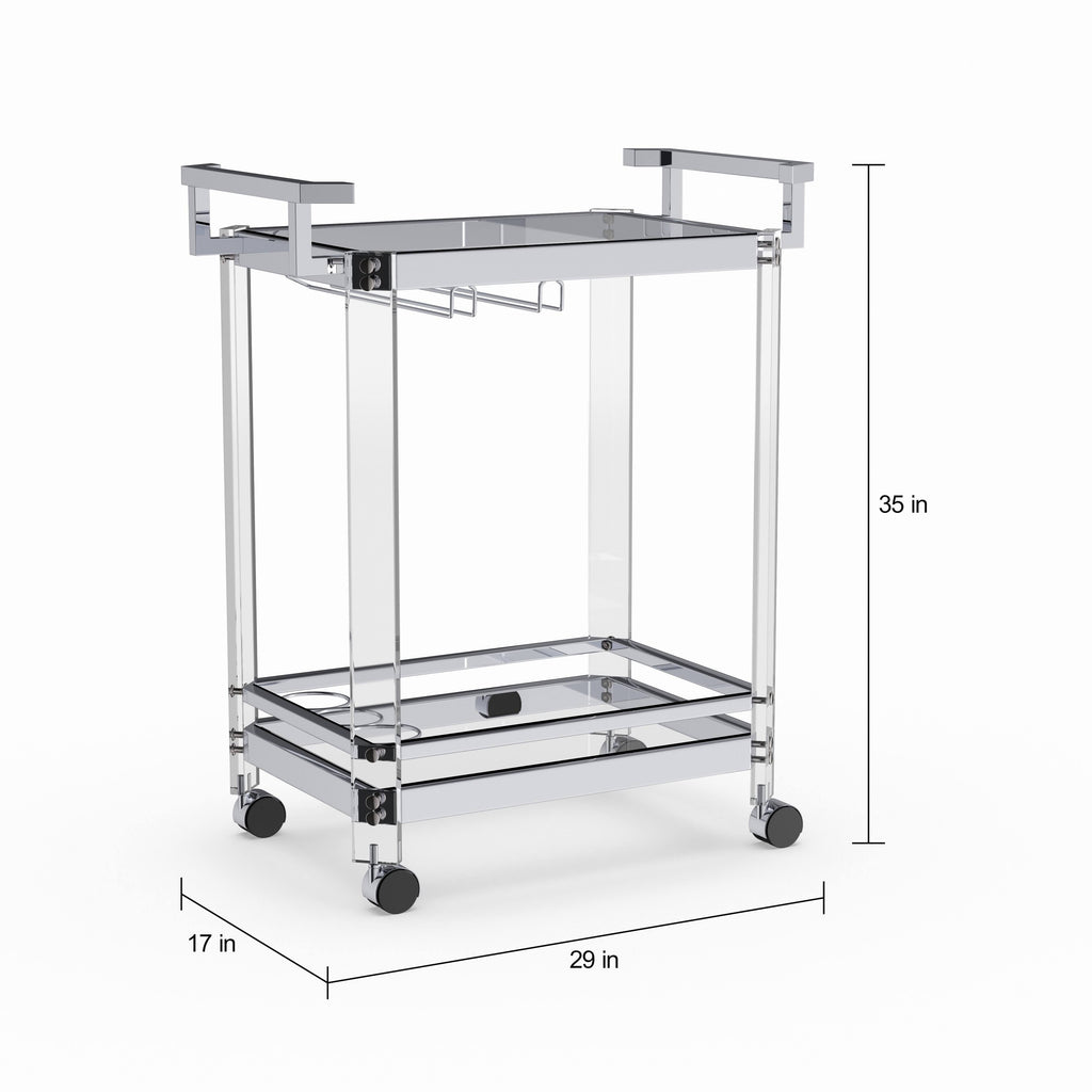 Clear Serving Cart E8126