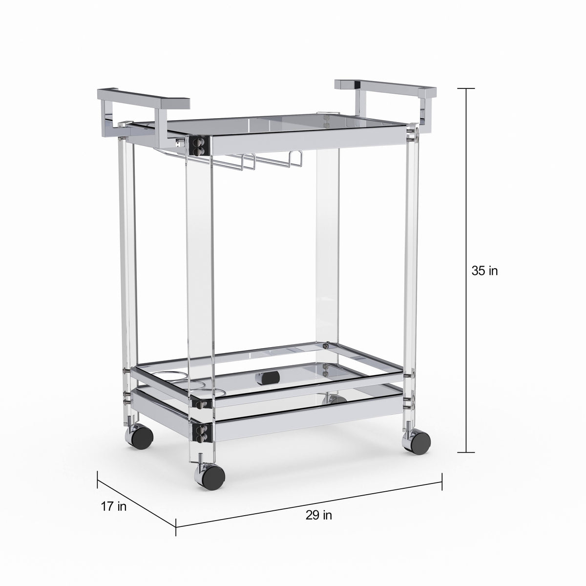 Clear Serving Cart E8126