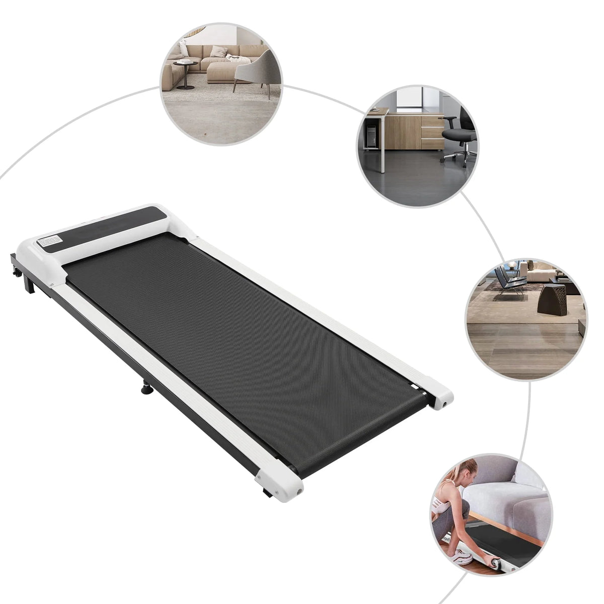 2.25HP 2 in 1 Under Desk Electric Treadmill S2978