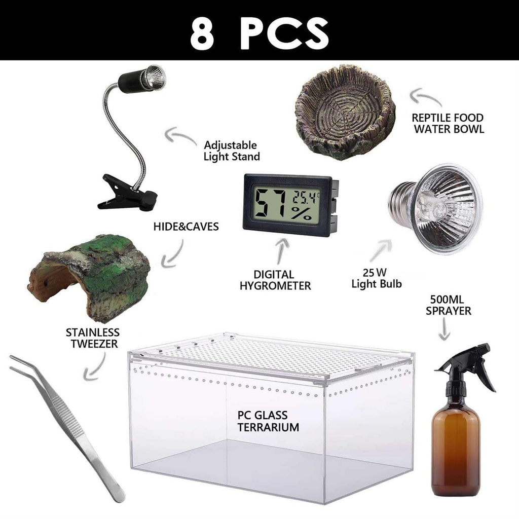 Reptile Terrarium Amphibian Tank Starter Kit F1233