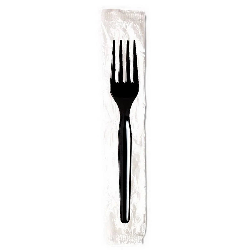 Black Polystyrene Fork G369